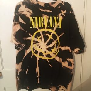 NIRVANA reverse tye dyed tee UNISEX